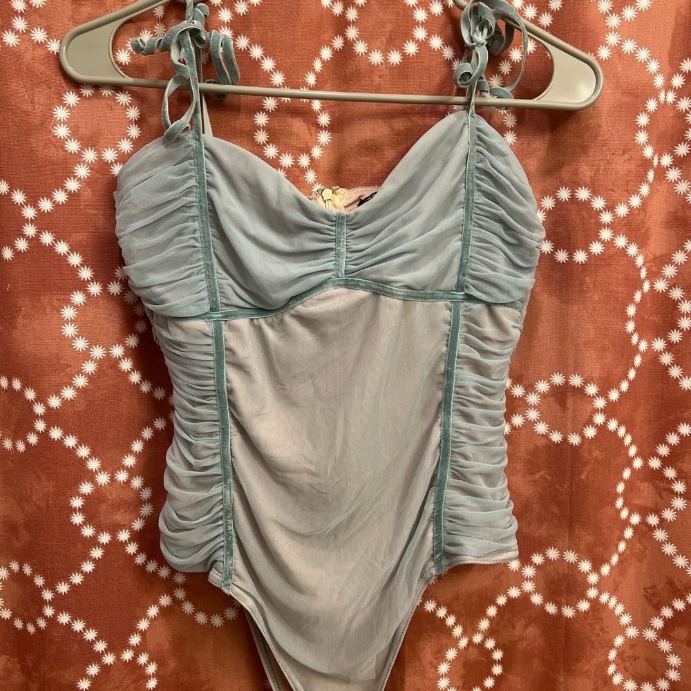 Tulle material - bodysuit